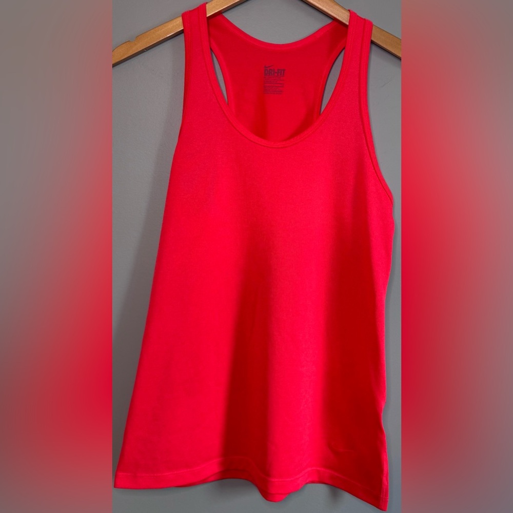 Nike Dri-FIT Tank Top Womens Small Pink Racerback Athletic Workout Top